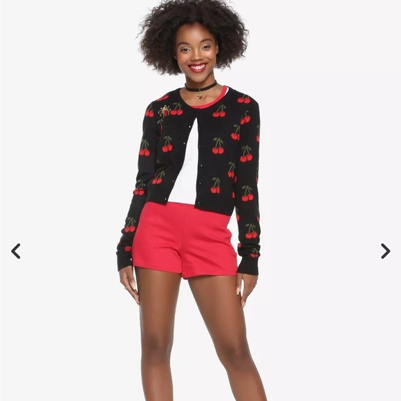 Riverdale Cherry Intarsia Cardigan Sz S - Picture 2 of 15